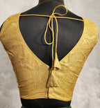 Kia Fashions Gold Crush Tissue Self Design Readymade Blouse - Distacart