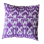 The Decor Nook Purple Base With White Print Cushion Cover
