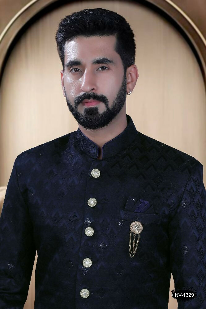 Joban Fashion Men's Blue TR Kurta with Pyjama