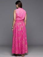Ahalyaa Women's Traditional Wear Co-ods - Pink