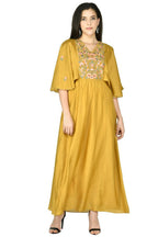 Joban Fashion Mustard Chanderi Kurta Set