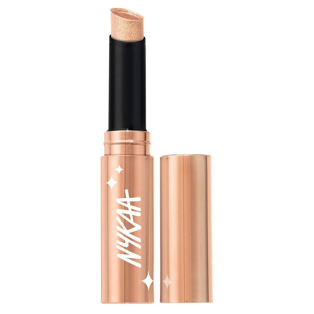 Nykaa Diamond Jelly Cooling Shimmer Eyeshadow Stick - Multi-Use, High Shine Glitter - Champagne Drip