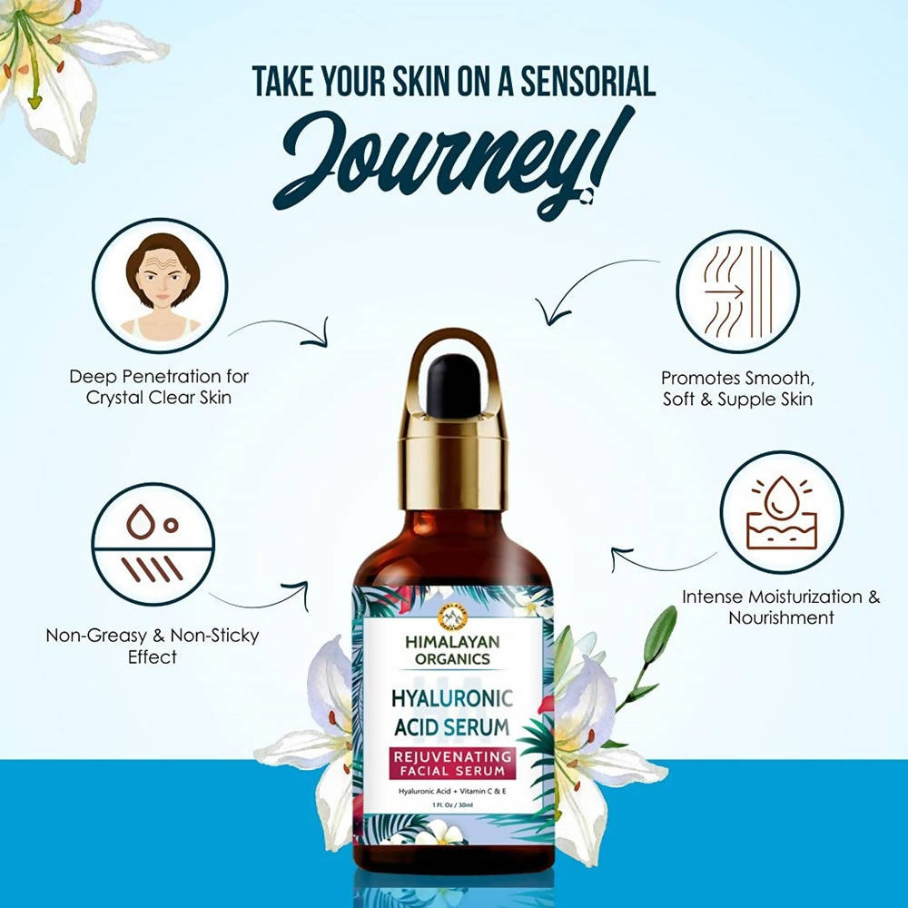 Himalayan Organics Hyaluronic Acid Serum Professional Facial Serum