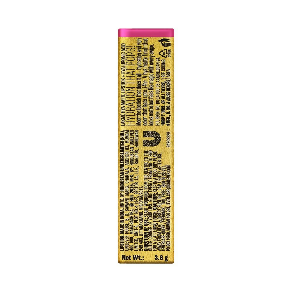 Lakme 9to5 Hya Matte Lipstick - Workday Rose