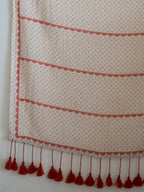 Suta Beige Floral Pure Cotton Saree