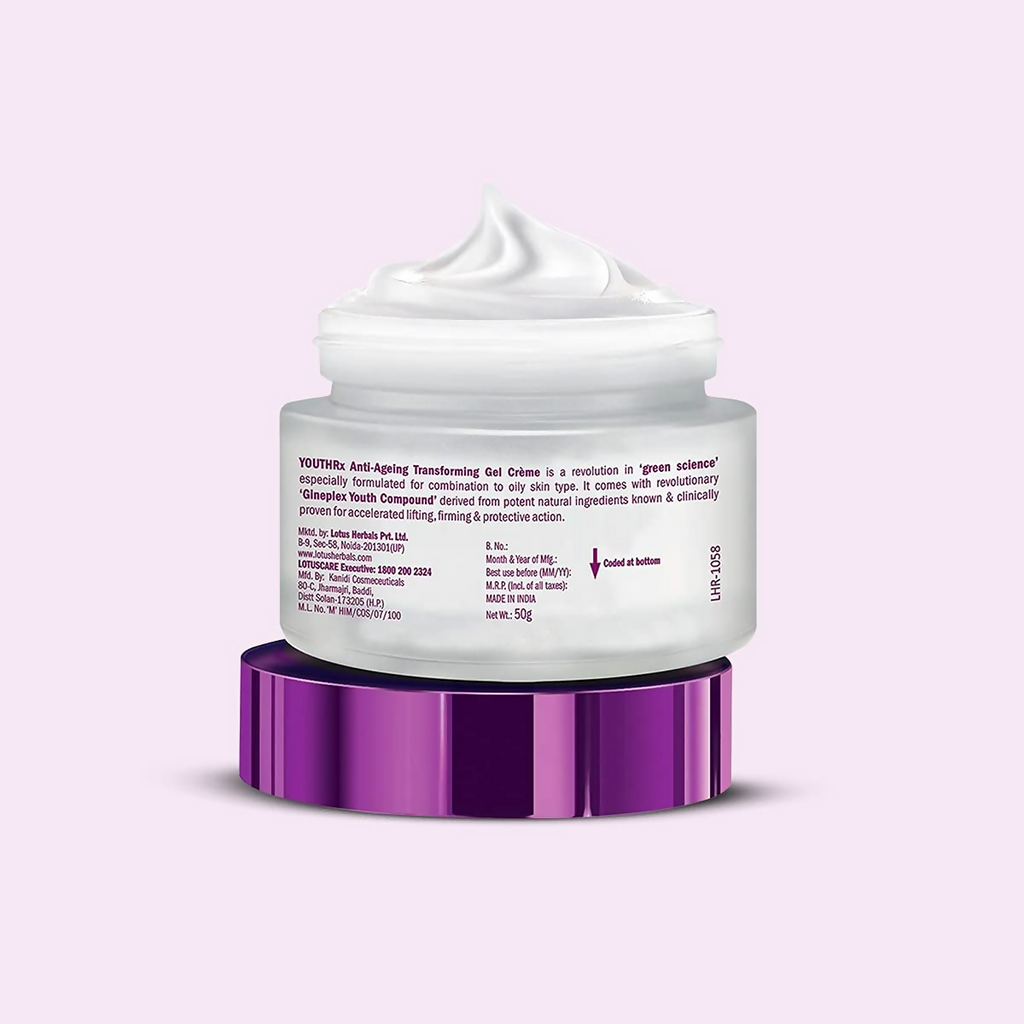 Lotus Herbals Youthrx Anti Ageing Transforming Gel Cream