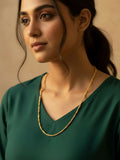 NVR Women Gold Plated Handcrafted Minimal Chain - Distacart