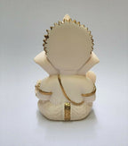 Gold Art India Peach Ivory Finish Ganesha Idol