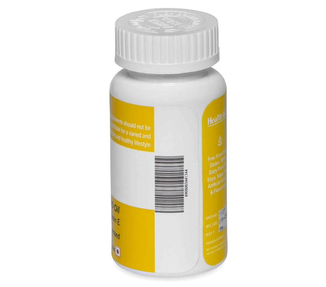 HealthAid Evening Primrose Oil 1000 mg With Vitamin E Softgel Capsules - Distacart