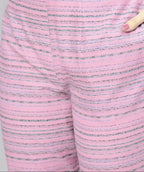 Vamika Printed Cotton Pink Party Wear/Casual Wear Women's Kurta Set/Suit - Distacart