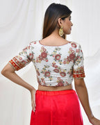 Amodini Designer Studio Floral Embroidered Blouse