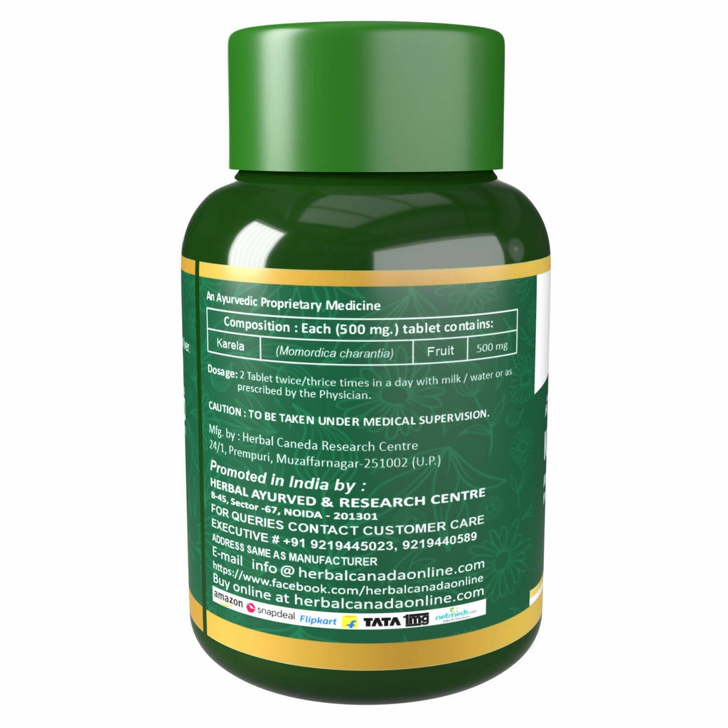Herbal Canada Karela Tablets - Distacart
