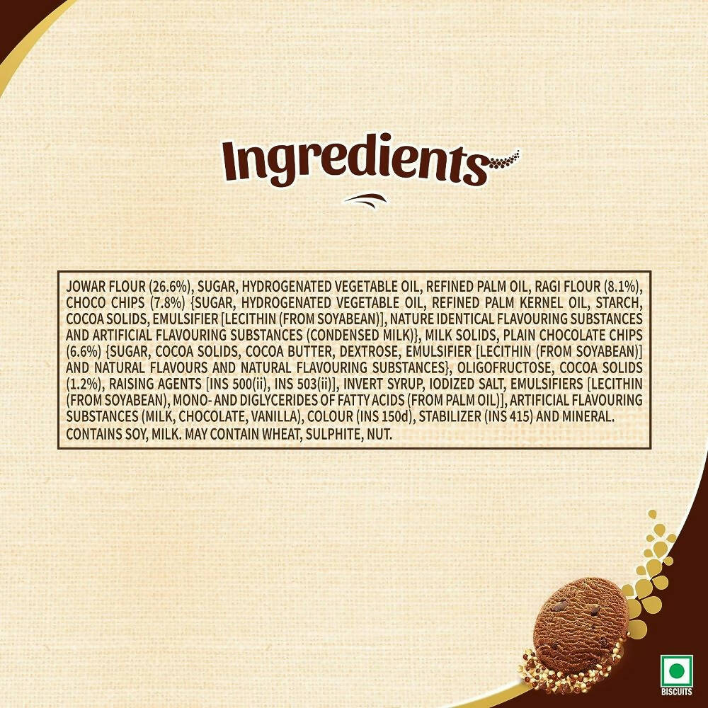 Sunfeast Farmlite Super Millets Chocochip Cookies - Distacart