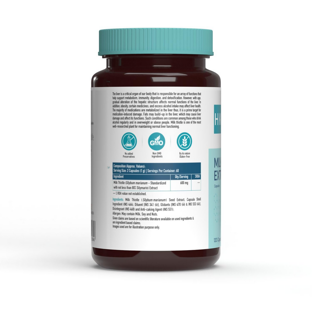 HK Vitals Milk Thistle Extract Capsules - Distacart