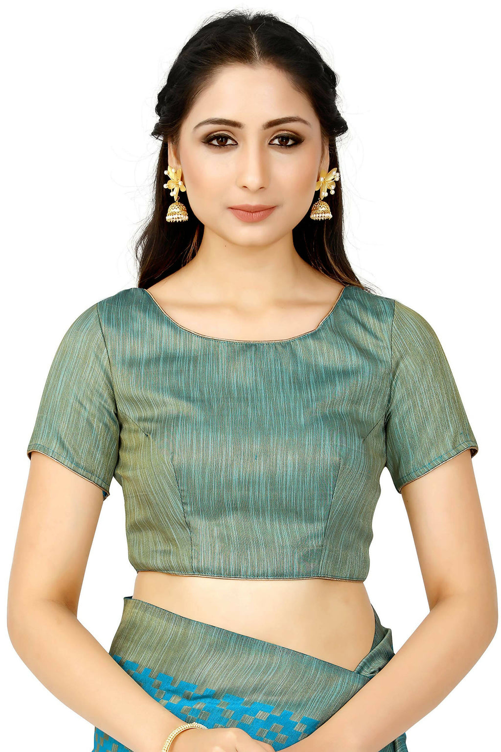 Mimosa Women's Patola Art Silk Turquoise Blue Saree - Distacart