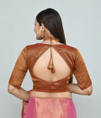 Joban Fashion Women's Rust Embroidered Stitched Blouse - Distacart
