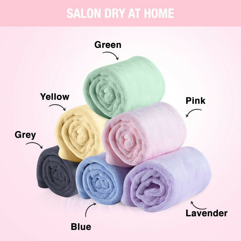 Nykaa Naturals Microfiber Hair Wrap for Frizz Free & Shiny Hair - Pink