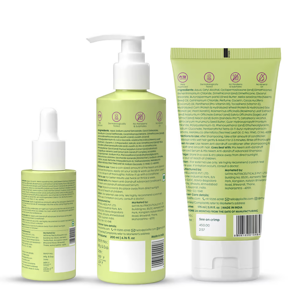 PLIX The Plant Fix Neem Anti-Dandruff Kit