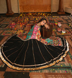 AI Fashion Black Georgette Designer Navratri Wear Lehenga Choli Collection