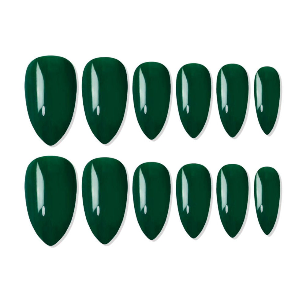 shills professional reusable press on nails almond spn627