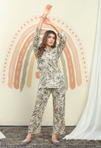 Monjolika Fashion White Color Printed Rayon Designer Co Ord Set - Distacart