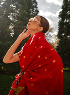 Monjolika Fashion Red Color Silk Women'S Traditional Saree - Distacart