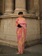 Monjolika Fashion Peach Soft Silk Ceremonial Designer Saree - Distacart