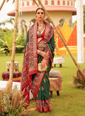Monjolika Fashion Dark Green Colour Sigma Silk Patola Printed Saree With Blouse - Distacart