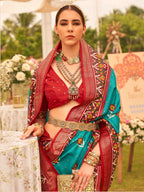 Monjolika Fashion Blue Colour Sigma Silk Patola Printed Saree With Blouse - Distacart