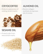 AreoVeda Belly and Body Oil ingredients label