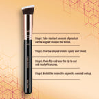 Miss Claire M45 - Angled Blending Brush - Rose Gold