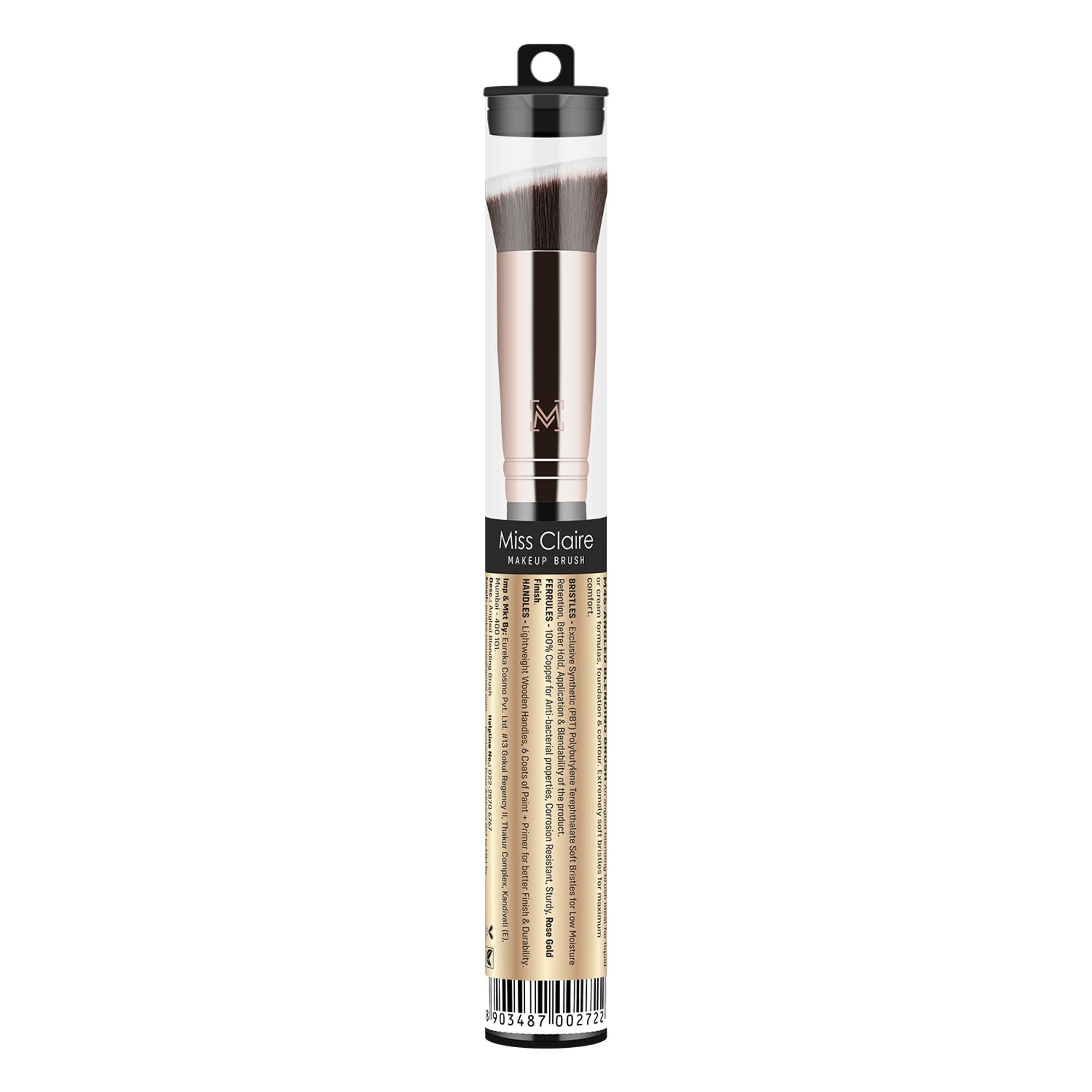 Miss Claire M45 - Angled Blending Brush - Rose Gold