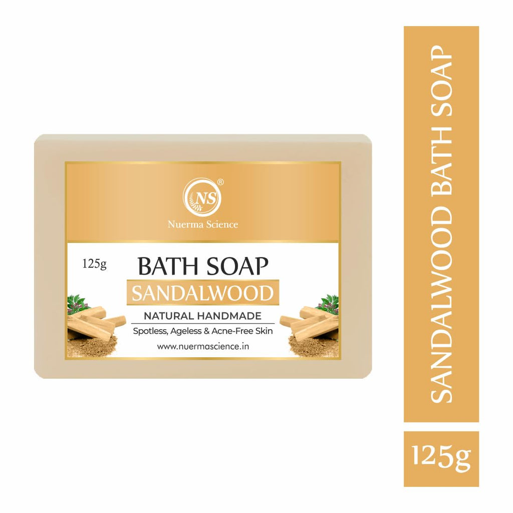 Nuerma Science Sandalwood Bath Soap | Spotless, Ageless & Acne-Free Skin - Distacart