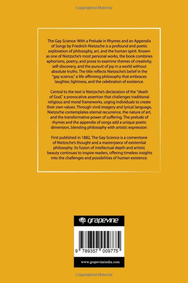 The Gay Science: With a Prelude in Rhymes and an Appendix of Songs