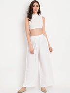 TAG 7 Women Pack of 3 Solid Flared Palazzos