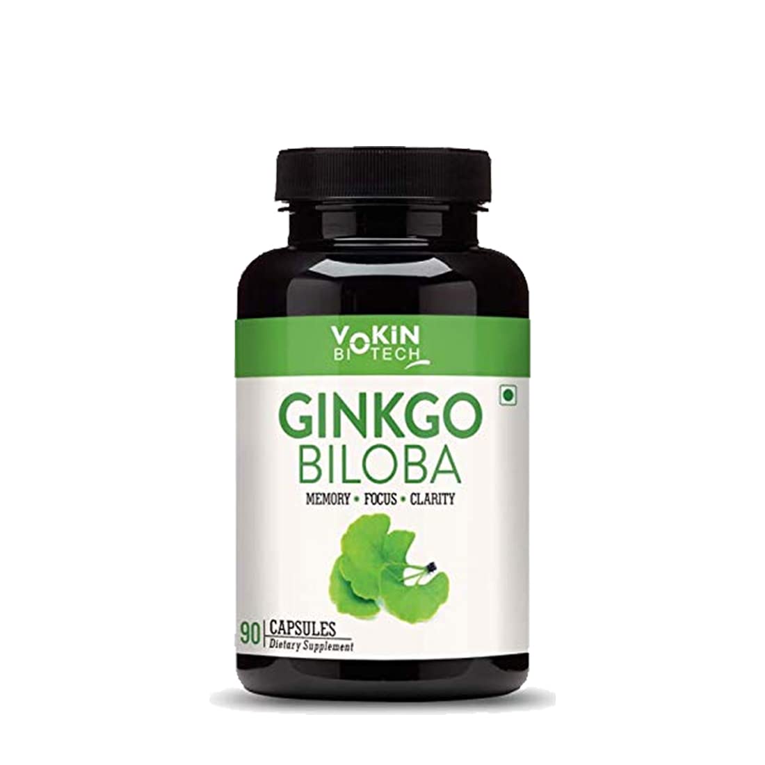 Vokin Biotech Ginkgo Biloba with Brahmi Boosts Concentration & Learning Activities