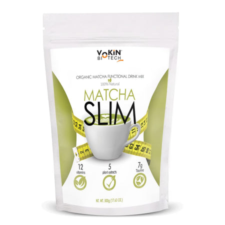 Vokin Biotech Matcha Green Tea Powder Supports Weight Loss Management | Rich In Antioxidants