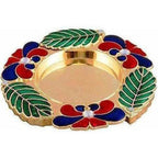 Golden - Haldi Kumkum Holder Tilak Thali Golden