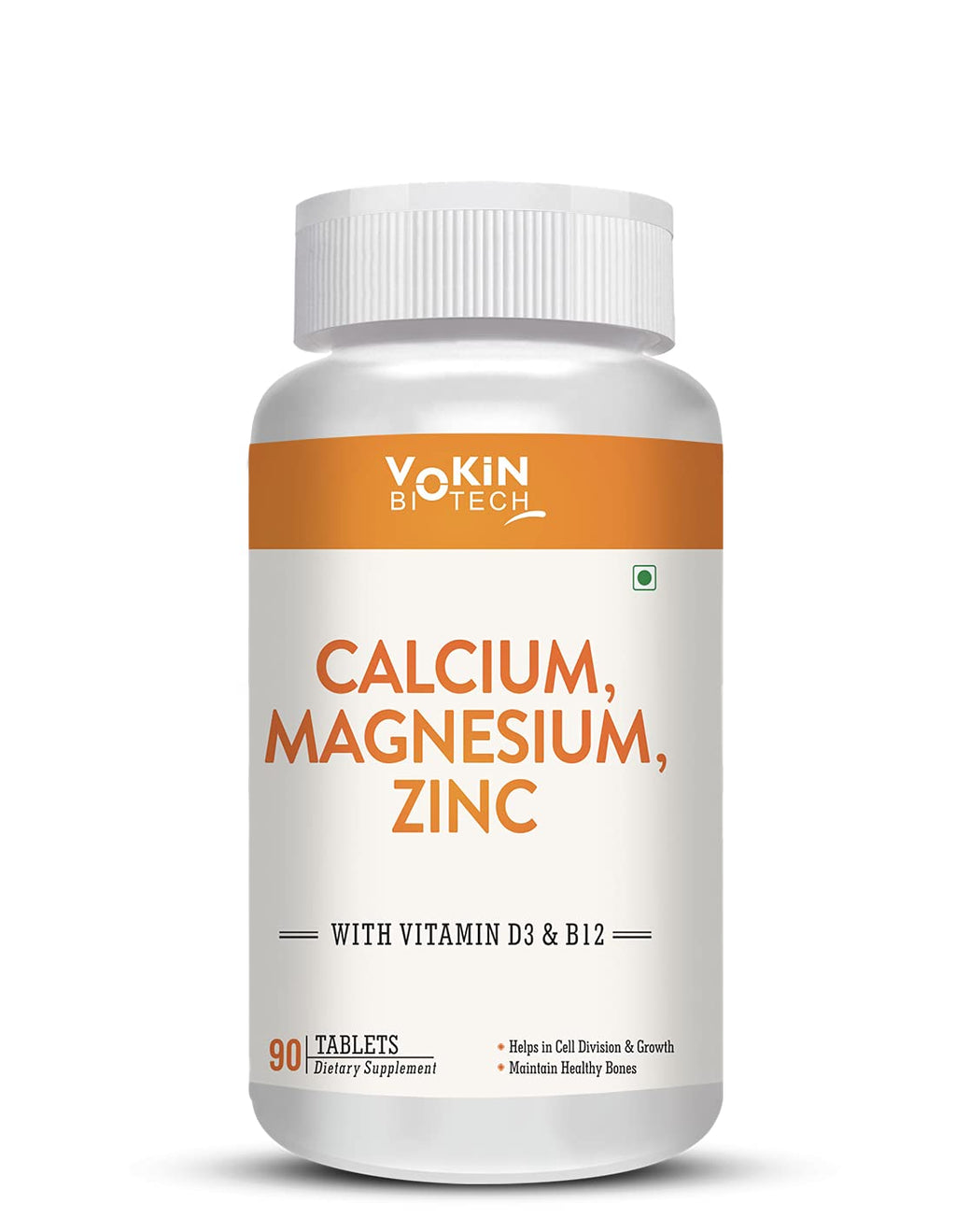 Vokin Biotech Calcium, Magnesium, Zinc, D3 & B12-Tablets