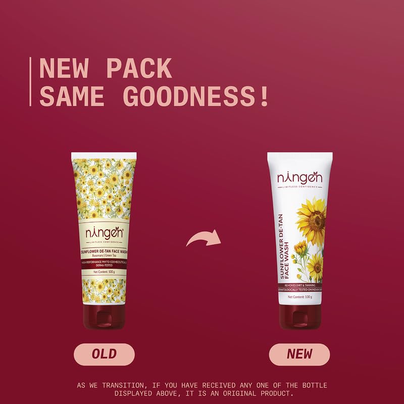 Ningen Sunflower De-Tan Face Wash