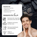 Globus Naturals Anti-Pollution Charcoal Men 6 Step Facial Kit - Distacart