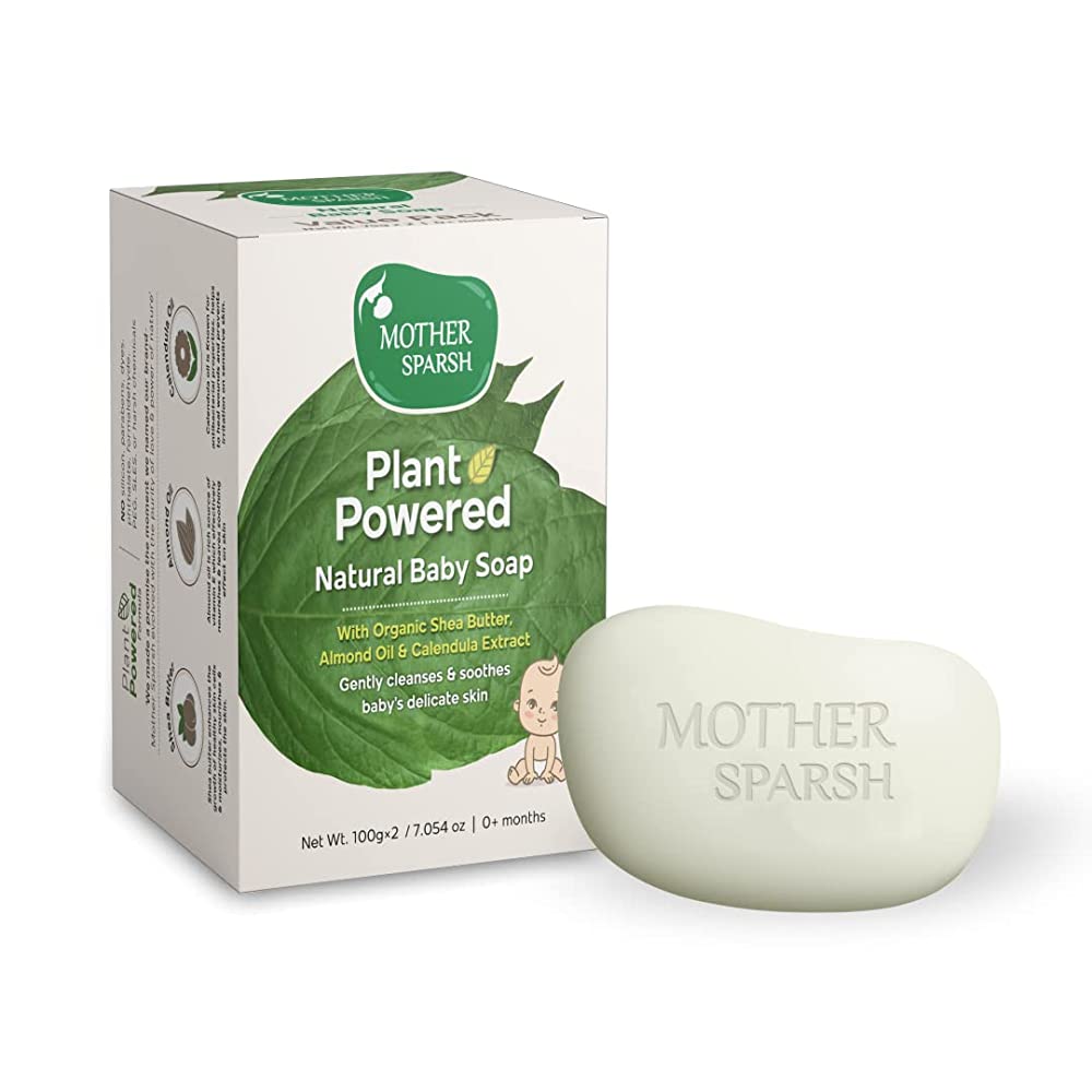 Mother Sparsh Plant Powered Natural Baby Soap (Set of 2)