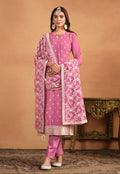 Monjolika Fashion Faux Georgette Embroidered Trendy Salwar Suit In Pink - Distacart