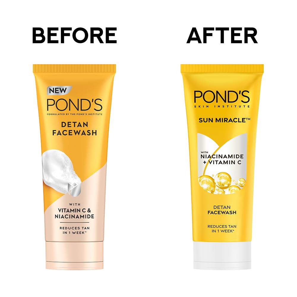 Ponds Detan Facewash with Vitamin C & Niacinamide