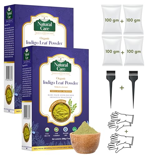 Kokila Indigo Powder 100% Naturals & Organic Hair Coloring, Protects Hair From Damage