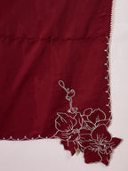 Joban Fashion Maroon Silk Embroidery Readymade Kurta Set - Distacart