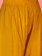 Joban Fashion Yellow Silk Embroidery Readymade Kurta Set - Distacart