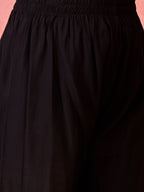 Joban Fashion Black Silk Embroidery Readymade Kurta Set - Distacart
