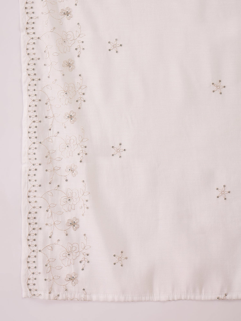 Joban Fashion White Silk Embroidery Readymade Kurta Set - Distacart