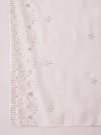 Joban Fashion White Silk Embroidery Readymade Kurta Set - Distacart